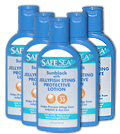 5 X bottles of Safe Sea lotion treatment protects Jellyfish Stings