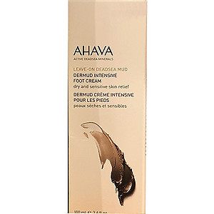 Ahava Leave-on dead sea mud Dermud intensive foot cream dry and sensitve foot cream 100ml