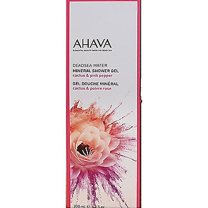Ahava dead sea water mineral shower gel cactus & pink pepper 200ml 550