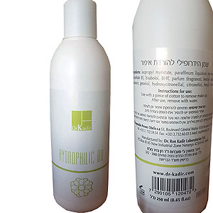 Dr. Kadir HYDROPHILIC Oil: All Skin Types, Extra mild cleanser 250 ml.