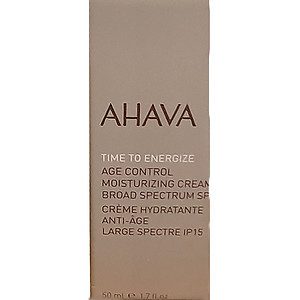 ahava time to energize age control moisturizing cream board spectrum spf 15 