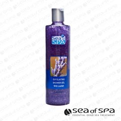 Sea of Spa Exfoliating Shower Gel With Loofah Lavender 400ml