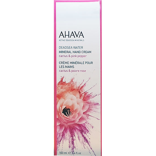 Ahava Dead Sea Water Mineral Hand Cream cactus& pink pepper