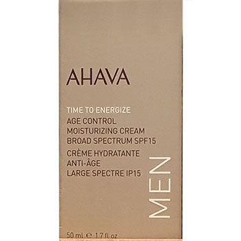 Ahava Time To energizer Age Control Moisturizer Cream broad Spectrum SPF 15 Man