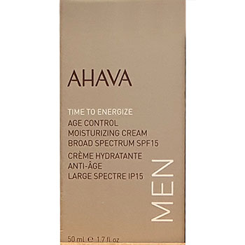 Ahava Time To energizer Age Control Moisturizer Cream broad Spectrum SPF 15 Man