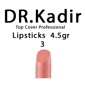 Dr. Kadir Top Cover Professional Lipsticks color3 4.5gr